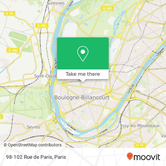 98-102 Rue de Paris map