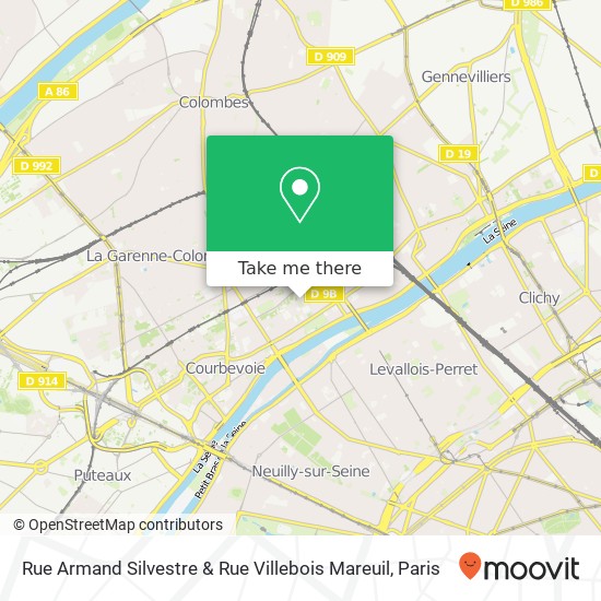 Rue Armand Silvestre & Rue Villebois Mareuil map