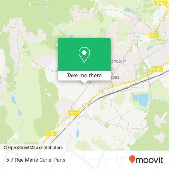 Mapa 5-7 Rue Marie Curie