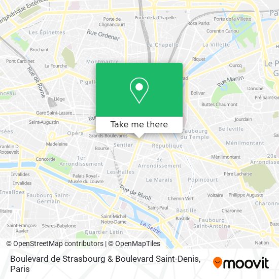 Mapa Boulevard de Strasbourg & Boulevard Saint-Denis