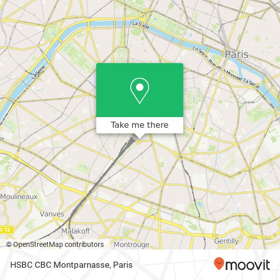 Mapa HSBC CBC Montparnasse