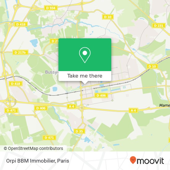 Orpi BBM Immobilier map