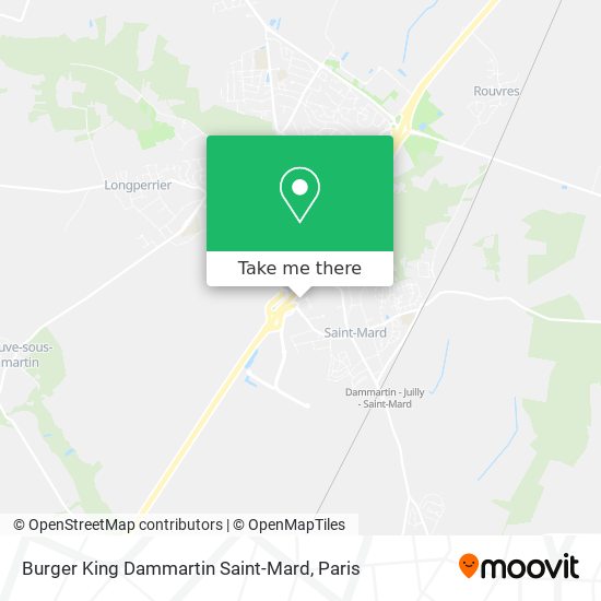 Burger King Dammartin Saint-Mard map