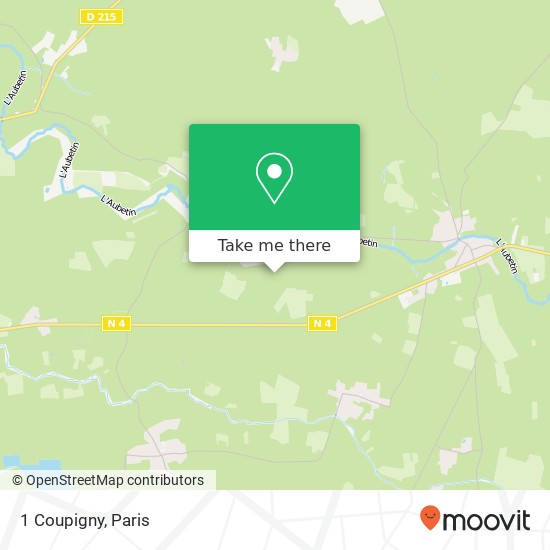Mapa 1 Coupigny
