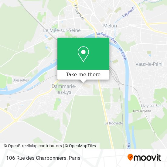 Mapa 106 Rue des Charbonniers