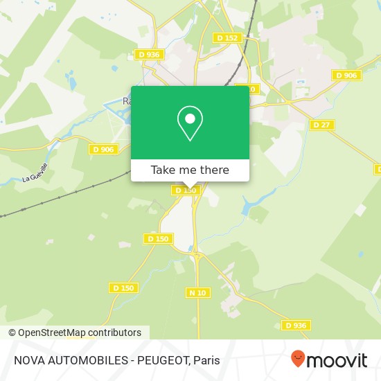 NOVA AUTOMOBILES - PEUGEOT map