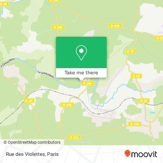Rue des Violettes map