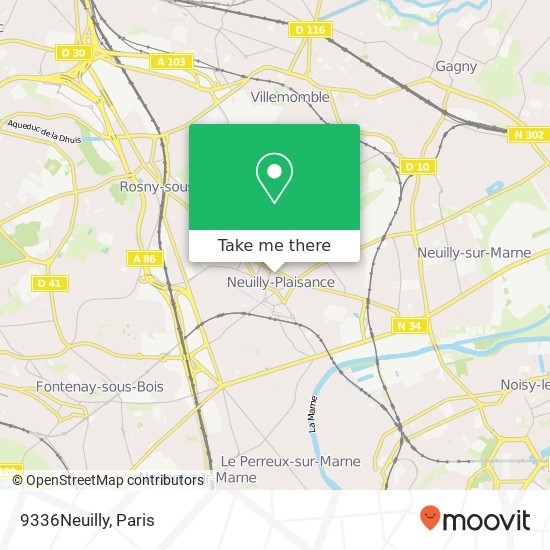 Mapa 9336Neuilly