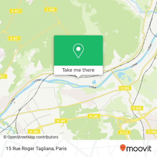 Mapa 15 Rue Roger Tagliana