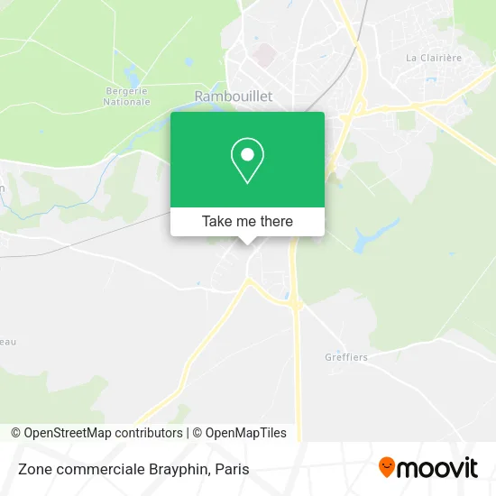 Zone commerciale Brayphin map
