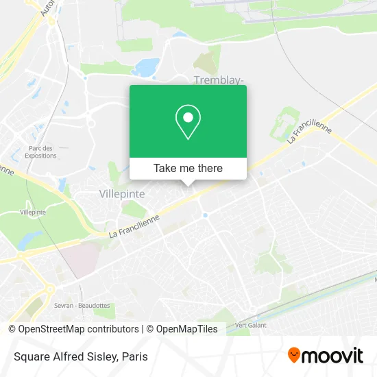 Square Alfred Sisley map