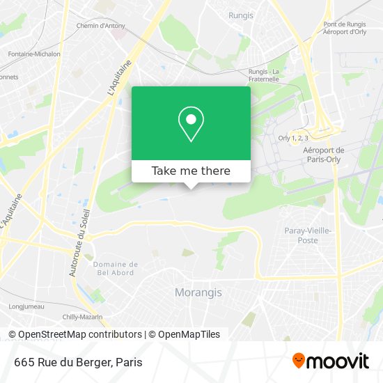 Mapa 665 Rue du Berger