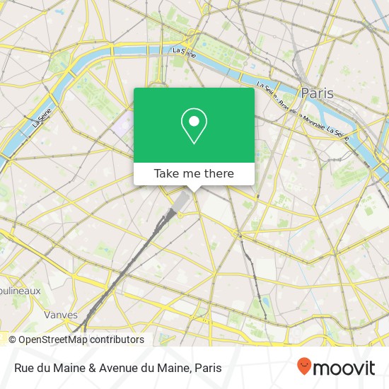 Rue du Maine & Avenue du Maine map