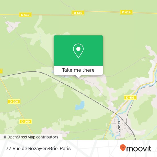 Mapa 77 Rue de Rozay-en-Brie