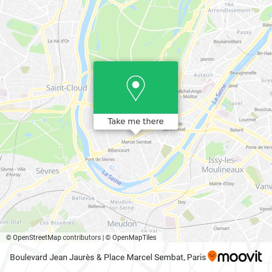 Mapa Boulevard Jean Jaurès & Place Marcel Sembat
