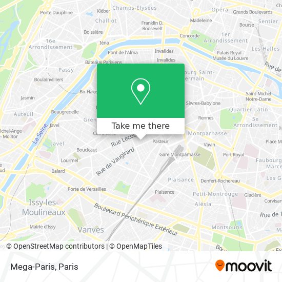 Mapa Mega-Paris