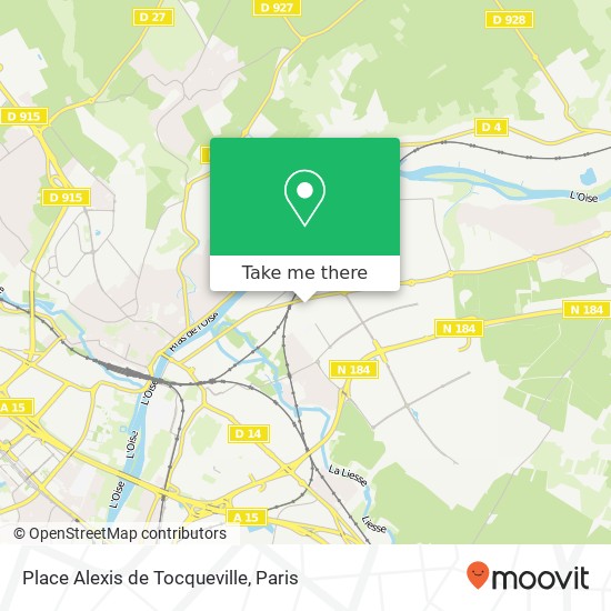 Mapa Place Alexis de Tocqueville