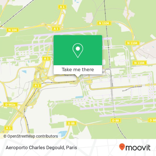 Mapa Aeroporto Charles Degould