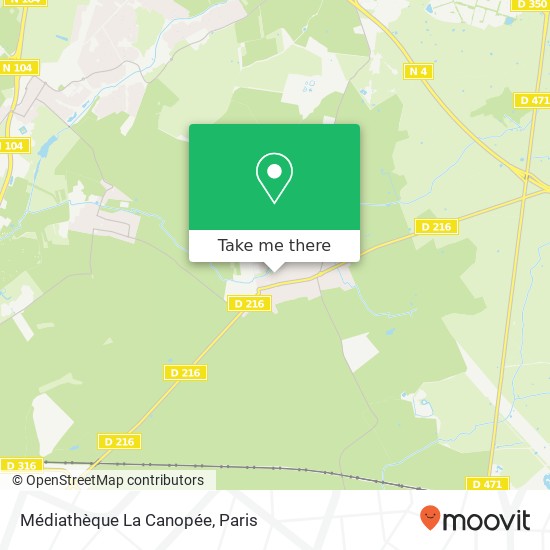 Mapa Médiathèque La Canopée