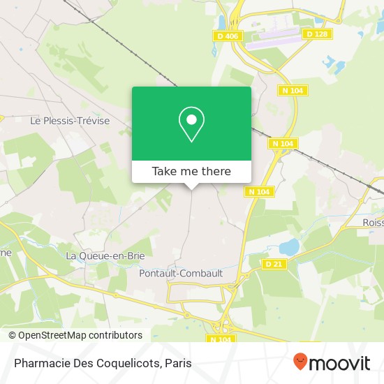 Mapa Pharmacie Des Coquelicots