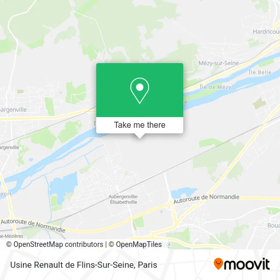 Usine Renault de Flins-Sur-Seine map