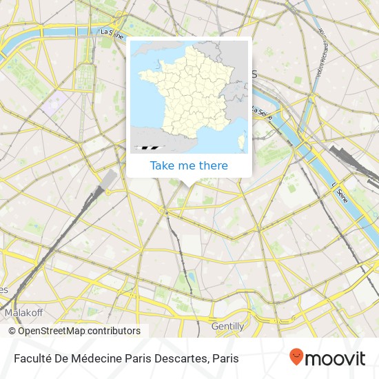 Faculté De Médecine Paris Descartes map
