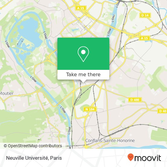 Mapa Neuville Université