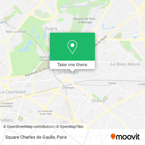 Mapa Square Charles de Gaulle