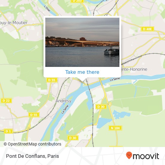 Mapa Pont De Conflans
