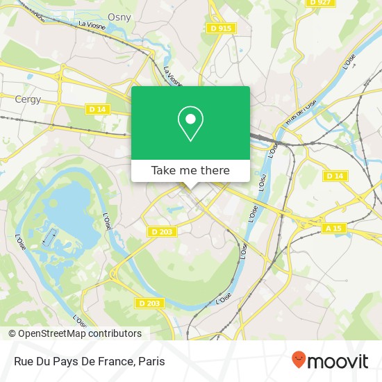 Mapa Rue Du Pays De France