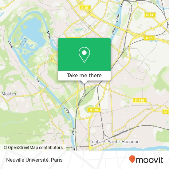 Neuville Université map