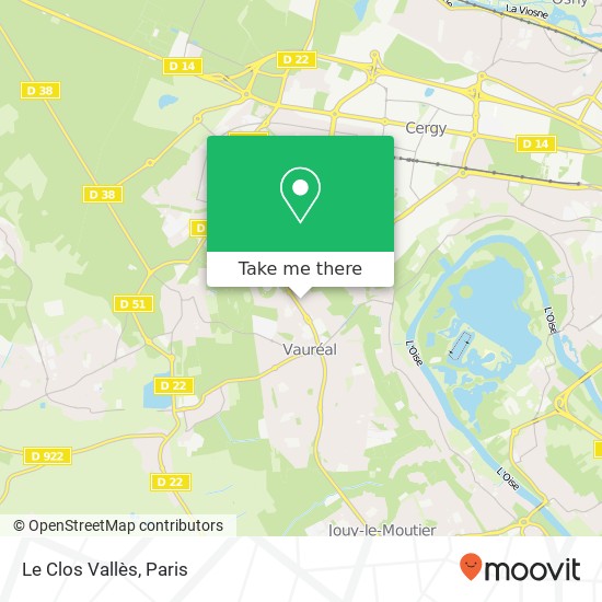 Le Clos Vallès map