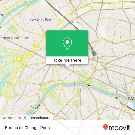 Bureau de Change map