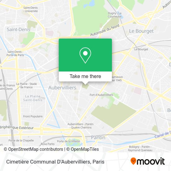 Cimetière Communal D'Aubervilliers map