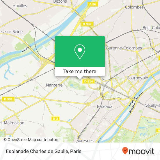 Mapa Esplanade Charles de Gaulle