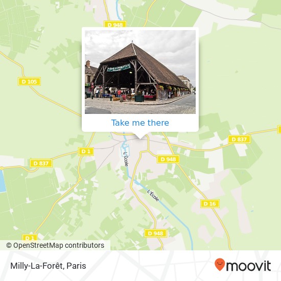 Milly-La-Forêt map
