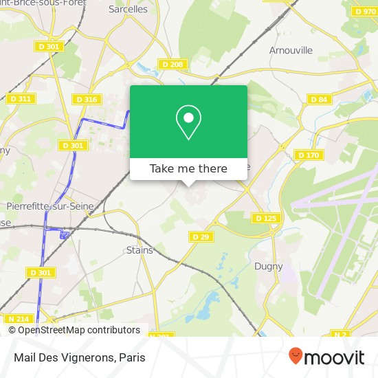 Mapa Mail Des Vignerons