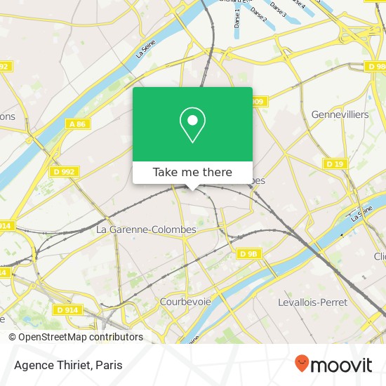 Agence Thiriet map