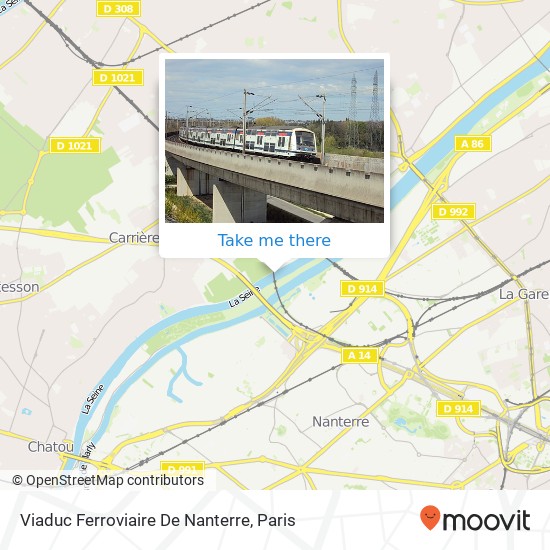 Mapa Viaduc Ferroviaire De Nanterre