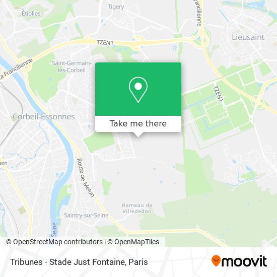 Tribunes - Stade Just Fontaine map