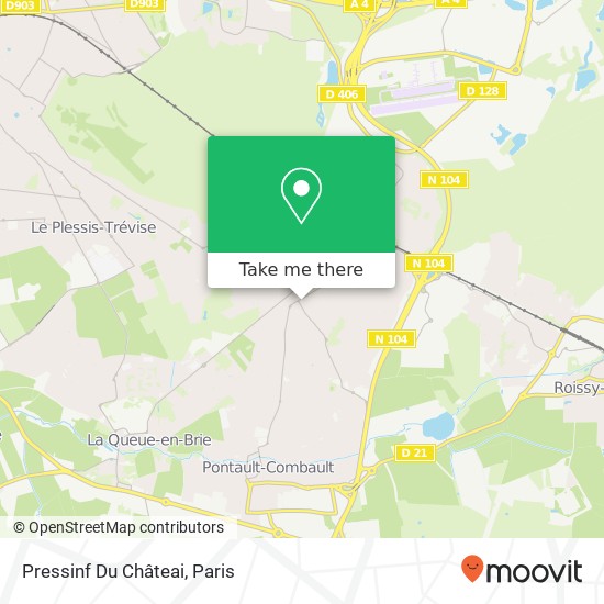 Pressinf Du Châteai map