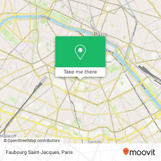 Faubourg Saint-Jacques map