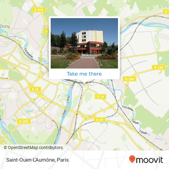Mapa Saint-Ouen-L'Aumône