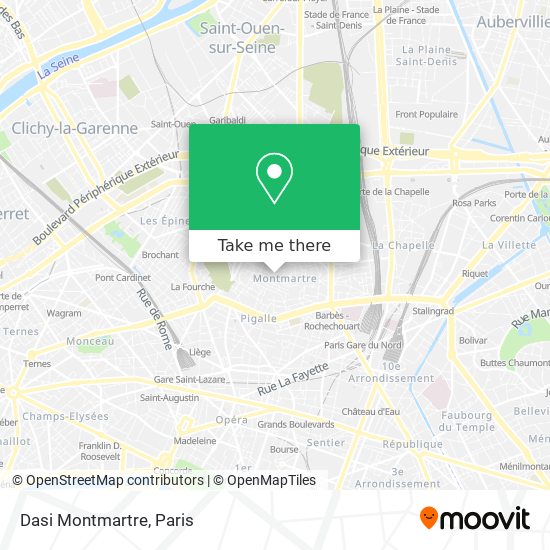 Mapa Dasi Montmartre