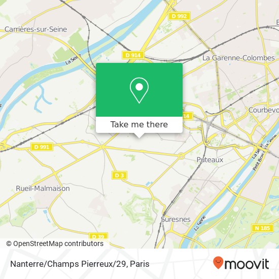 Nanterre/Champs Pierreux/29 map