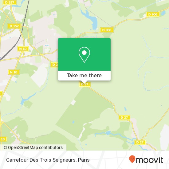 Carrefour Des Trois Seigneurs map