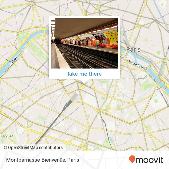 Mapa Montparnasse-Bienvenüe