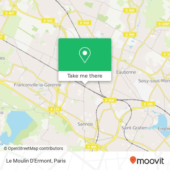 Le Moulin D'Ermont map