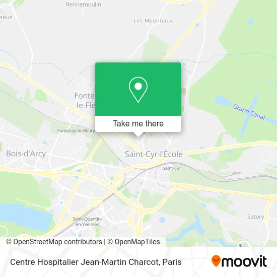 Centre Hospitalier Jean-Martin Charcot map