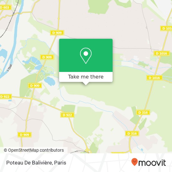 Mapa Poteau De Balivière